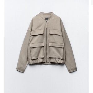 Zara Bomber Jacket with Front Pockets